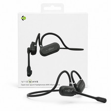 WYEWAVE Open Ear Sport Headphones Bluetooth Wireless Mic NEW SEALED Black