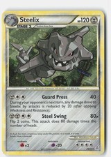 Steelix 24/95 Rare HGSS Unleashed Pokemon Rev...