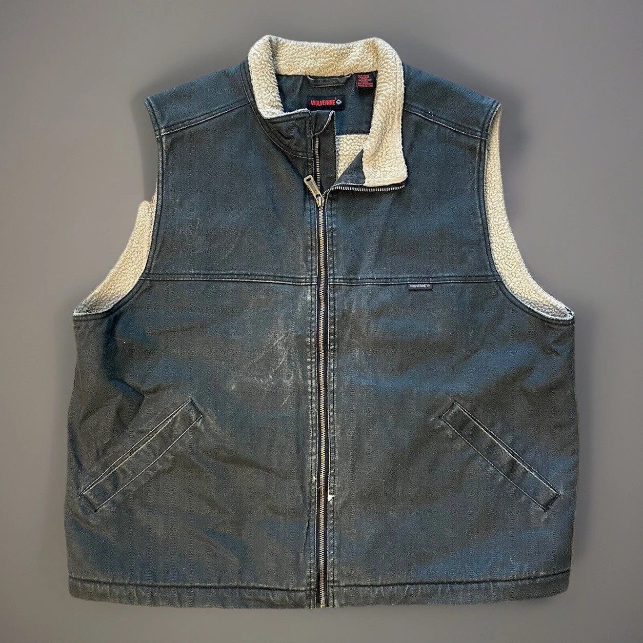 Wolverine Sherpa Lined Upland Full Zip Vest Mens XL Gray Work Wear
Opens in a new window or tab