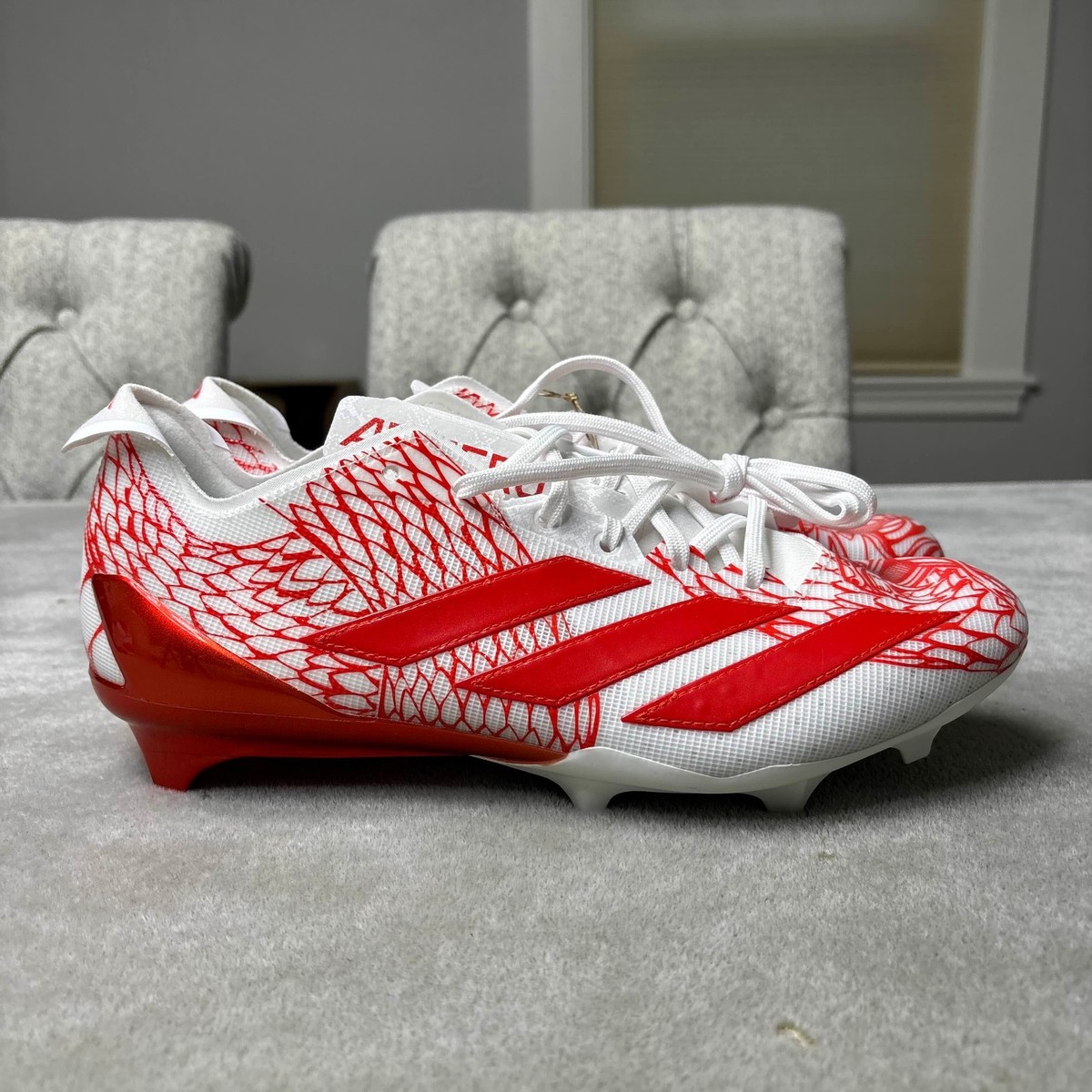 Adidas Adizero Electric II Cleats Mens Size 12 Orange Exotic Speed