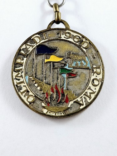 Porte-clés Vintage Jeux Olympiques Grenoble 1968 - Ski JO 68 - Métal - Parfait état