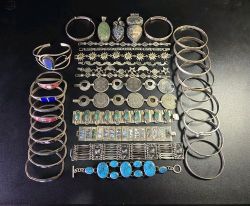 Vintage Mid-Century Taxco Mexico Bracelet Collection