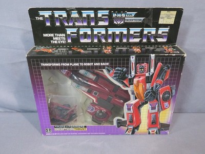 Transformers G1 Seeker Jet ''THRUST'' 100% Complete w/Box & Bubble Insert 1985