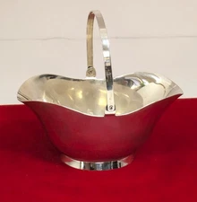 Reed & Barton Sterling Silver Basket, 4-5/8''Long X 2-1/2''Wide X 2-1/8''High