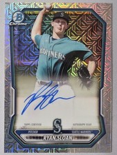 Ryan Sloan 2026 Bowman Chrome Mojo Refractor Autograph Seattle Mariners #BMA -RS