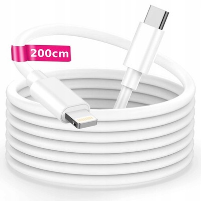 USB-C-Lightning-Kabel für iPhone 11 12 13 14 iPad iPod AirPods PD 20W 200cm