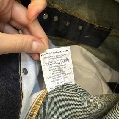 Palace x Kevlar Denim Panel Jeans Men's 30 made with Kevlar | eBay