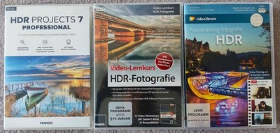 Franzis HDR Projects 7 Prof. Software+ 8h Video2brain Lernkurs+Lernkurs Franzis