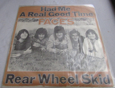 FACES REAR WHEEL SKID GERMAN IMPORT 7'' 45 RPM VINYL NM/NM R39