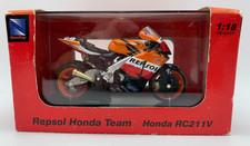 Honda Diecast Motorcycle Repsol Team RC211V 2006 Nicky Hayden Model 1:18 Orange