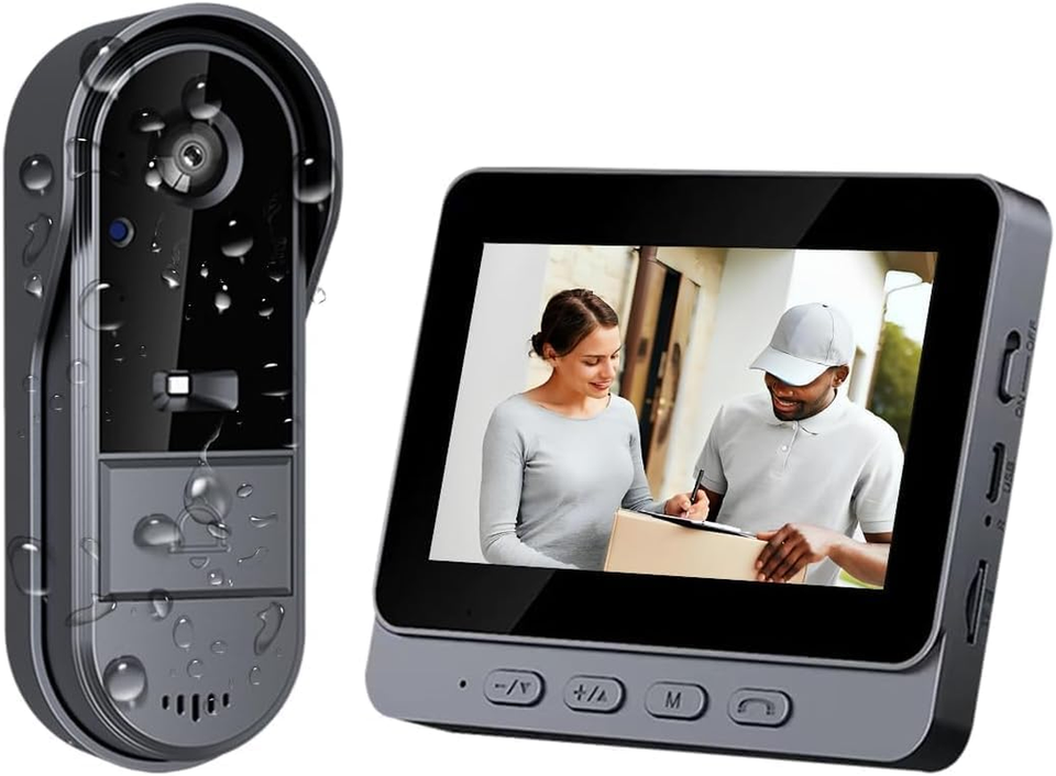 Video Doorbell Wireless Doorbell Camera - with HD 1080P Video, Two-Way ...