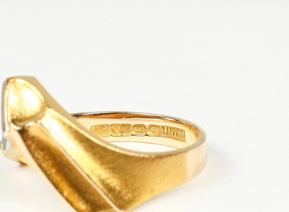 Lapponia Ring ohne Stein, 585 Gelbgold, 14 Karat, 4,0 Gramm - Bild 3 von 4