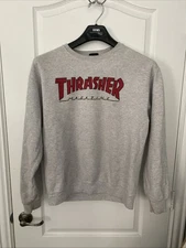 Thrasher Magazine Sweatshirt Mens Medium Skate Crewneck Pullover Skateboard Y2K