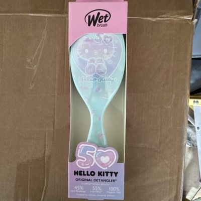 Wet Brush Hello Kitty 50th Anniversary Original Detangler Hair Brush Green - New