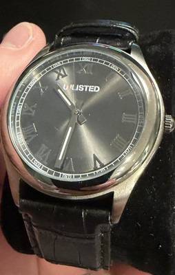 Unlisted by Kenneth Cole Men s Watch w/Leather Band