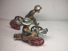 Manoil Soldiers W/ Cannons