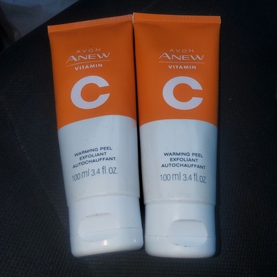 (2) Avon ANEW Vitamin C Warming Peel Exfoliant 3.4 oz full-size Lot Of 2 Sealed