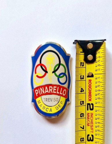 PINARELLO FAHRRAD KOPFABZEICHEN AUFKLEBER AUFKLEBER 3M BMX ALUMINIUM REPLIKAT VINTAGE - Bild 4 von 6