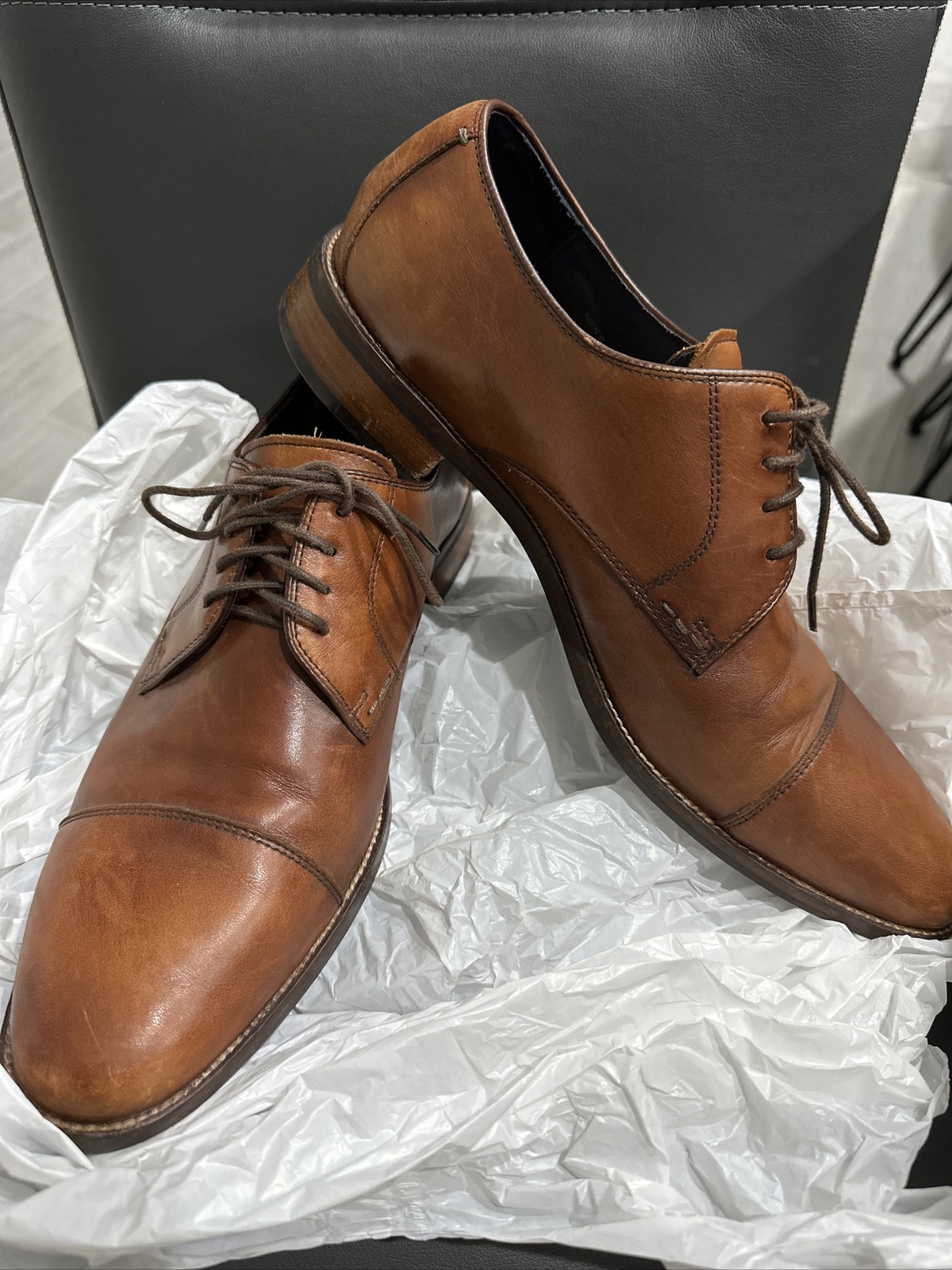 SAOLA Cole Haan da uomo marrone pelle punta Oxford 11 5 M