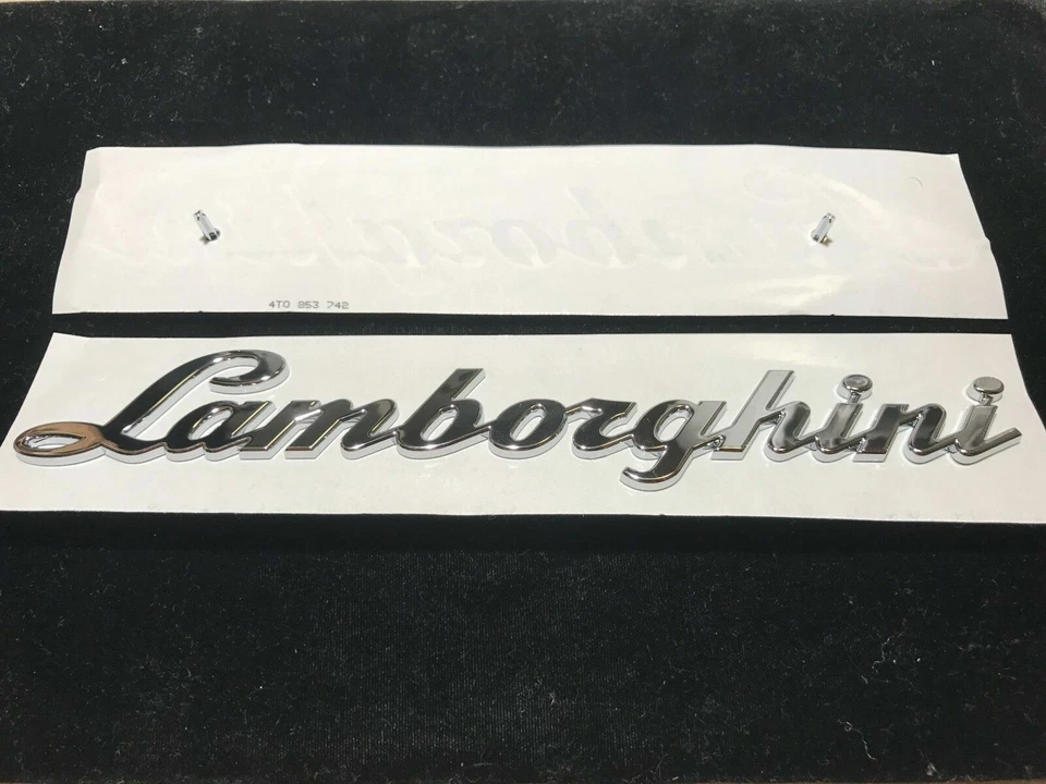 Lamborghini Huracán Gallardo Murcielago OEM Logotipo Escritura Emblema Insignia 4T0853742 Foto 3 de 4