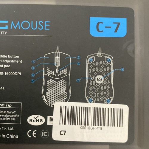 Zelotes Gaming Mouse C-7 Black Precision Comfort Signal Stability - Picture 21 of 22