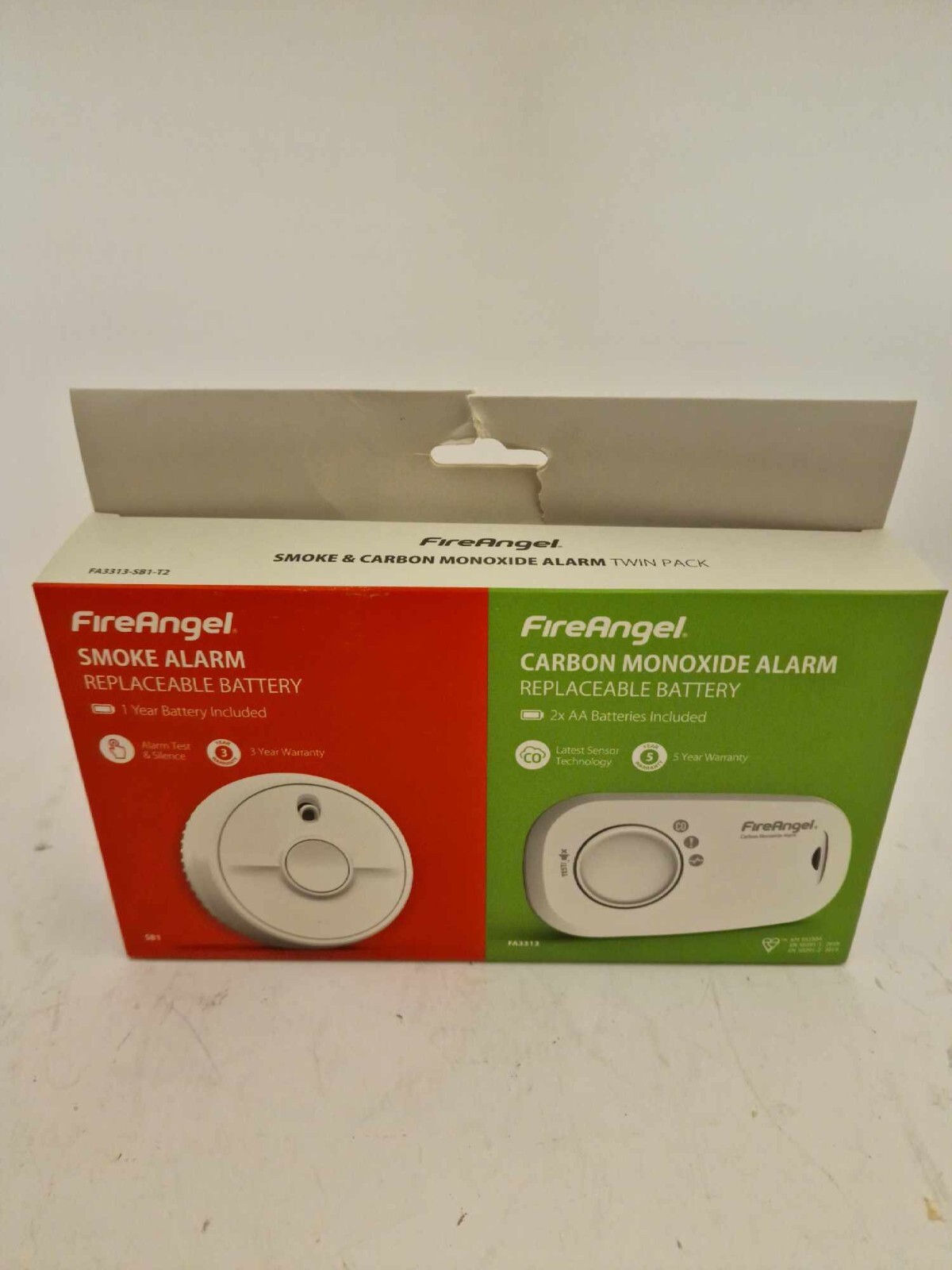 FireAngel+FA3313SB1T2+Optical+Smoke+Carbon+Monoxide+Detector++White