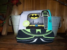 DC COMICS BOYS BATMAN 2 PIECE THERMAL SHIRT PANT SET SIZE 10 GLOW IN THE DARK NE