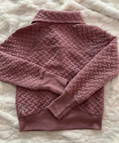 Zella Girls Nordstrom Sz L Pink Asymmetrical Jacket, Quilted, EUC - Picture 2 of 5