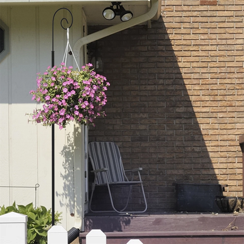 Garten Schäferhaken 2x 190 Gartenstecker Gartenstab Hirtenhaken Laternenhalter - Bild 4 von 4