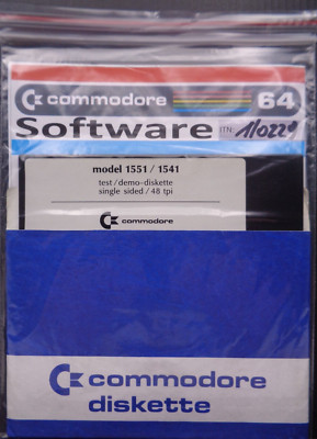 COMMODORE 64/128 -- MODEL 1551/1541 - TEST/DEMO-DISKETTE (COMMODORE - DISK)
