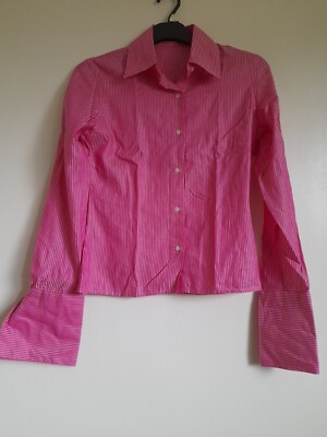 TM LEWIN STYLISH SHIRT WOMEN UK 6-8 8/ 100% Cotton 40c Washable 