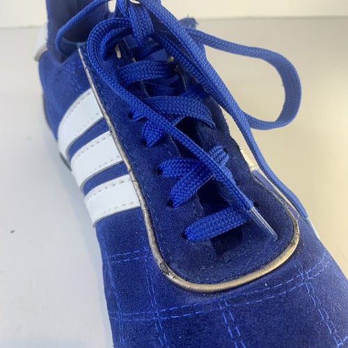 Scarpe da corsa vintage Adidas Team Racer blu scamosciate da uomo taglia 5 - Foto 10 di 16