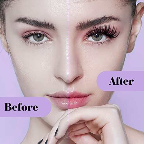 KEYYOU Wimpern Clusters 300 Stück – 50D C-Locke, 8-16mm Mix Für Natürliches Volumen