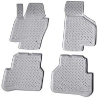 3D Gummi Fussmatten FüR VW Passat 3C B7 | BJ 2010 - 2014 | Grau Mit Rand