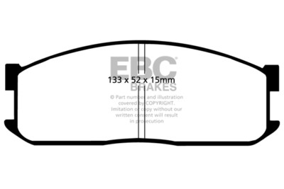 EBC Ultimax Front Pads for Mazda E2200 Panel Van 2.2 D Single Rear Wheels 85>86