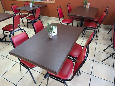 Black frame red chairs (Only 20 left!)
