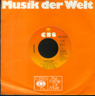 7'' Ginger/Blind Date (D) Industriecover