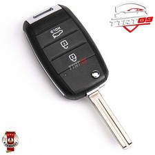 ontto Custodia per Chiave Auto, Adatta per Kia Sportage 4 GT Soul Optima K5 Rio Ceed Sorento NIRO Seltos Cerota Custodia Telecomando Accessori 3 Tasti Nero
