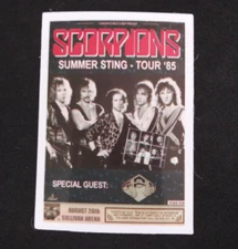 Scorpions Summer Sting Tour '85 Sticker 2 5/8" x 1 7/8" (B)