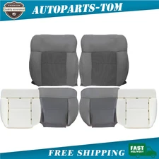 For 2004-2008 Ford F150 XLT Front Cloth Seat Cover Flint Gray Or Foam Cushion