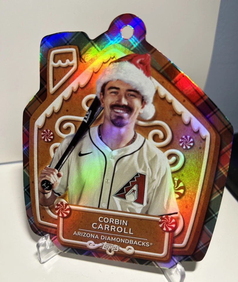 2024 Topps Holiday Ornaments - Corbin Carroll & Jeremy Peña #SDC-9 #MLBO-2 - Image 3 of 4
