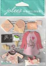 Jolee's Boutique 3D Stickers BABY GIRL PREGNANCY Theme 97708 Fast FREE Ship!