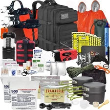 2 Person 72 Hour Bug Out Bag/Emergency Kit/Survival Backpack, Natural Disasters