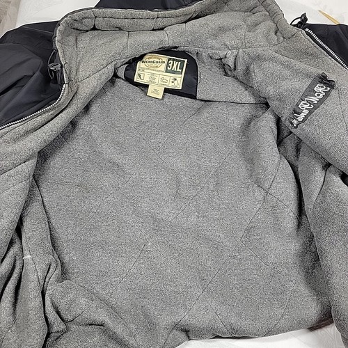 Mens WearGuard Full Zip Hooded Lined Parka Rain Jacket 3XL Water Resistant EUC - Picture 5 of 6