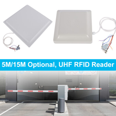 5/15M UHF RFID Passive Long Range Card Reader RS232/RS485/Wiegand Parking System