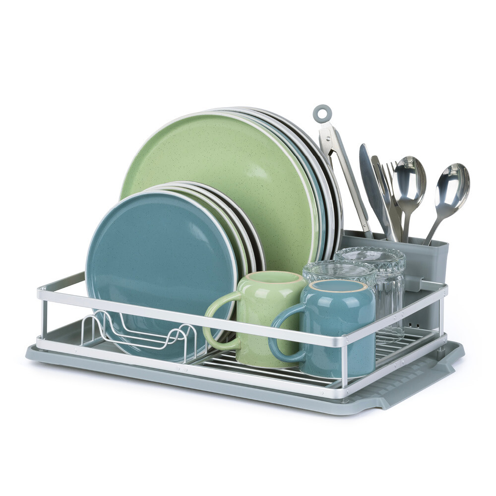 HOT Large Grey Kitchen Drainer Grey Kitchen Dish Drainer Large - Main Image