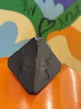 Vtg Gamescience opaque black uninked d4 rpg d&d dice 120723@