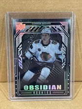 Connor Bedard 187/199 Obsidian Rookies 2023-24 UD SPX Chicago Blackhawks (CMB)