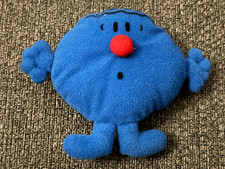 Mcdonalds Happy Meal Mr Men Mr Worry Blue Plush Cuddly Soft Toy 1999 Vintage