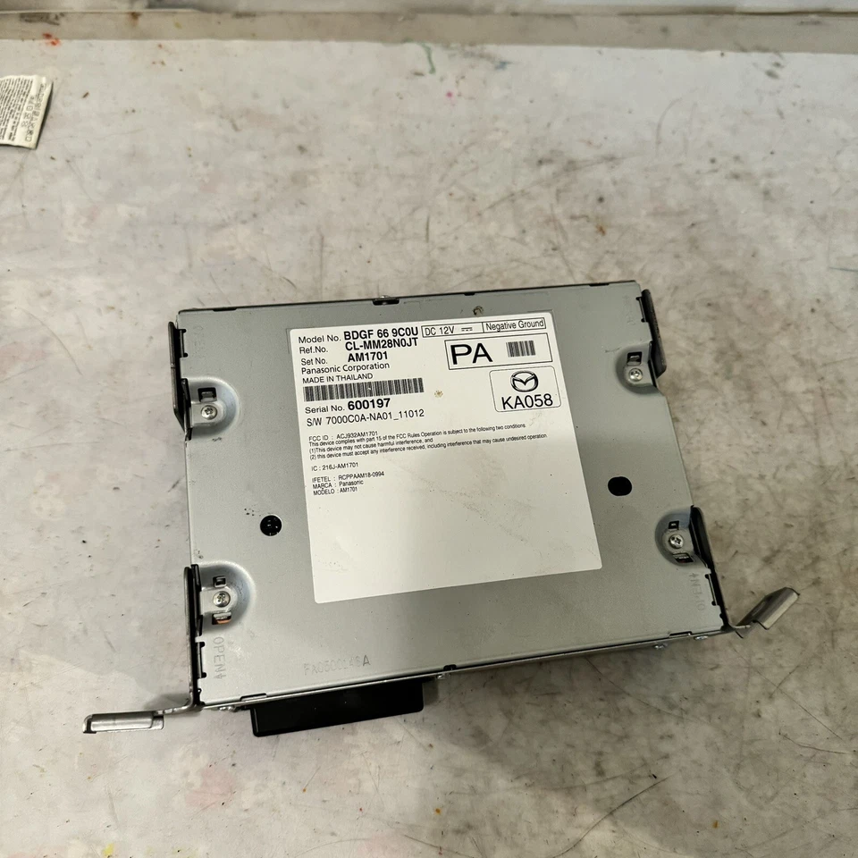 2021 MAZDA 3 RADIO RECEIVER TUNER MEDIA AUDIO SOUND SYSTEM OEM BDGF669C0U - Изображение 2 из 4